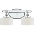 Quoizel DW8602C Downtown 7.5-Inch x 15-Inch 2 Light Bath Fixture, Polished Chrome