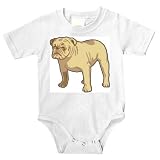Onesie with bulldog, domestic, pet, animal, dog, canine, breed