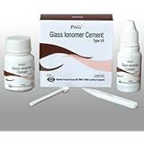 Permanent Tooth White Filling Cement Material Kit Self Cure Glass Ionomer 15gm Pack