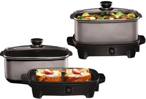 5 Quart Slow Cooker and Griddle