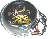 Mark Brunell Autographed/Hand Signed Jacksonville Jaguars Authentic Mini Helmet (Gold Autograph)