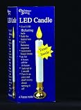 Christmas Source 960023 9.5 Inch LED Battery Operated Flickering Timer Candle - 4 Pack
