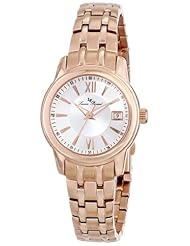 Lucien Piccard Womens LP-12750-RG-22S Moiry Analog Display Swiss Quartz Rose Gold Watch