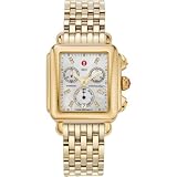 Michele Woman's MWW06P000016 Deco Day Diamond Dial Gold Bracelet Watch