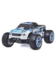 Toy: 1/10 2.4Ghz Exceed RC Infinitve Nitro Gas Powered RTR Off Road Monster 4WD Truck Fire Blue ***STARTER KIT REQUIRED AND SOLD SEPARATELY*** - Exceed RC