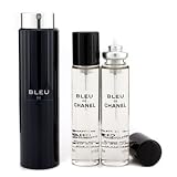 Bleu De Chanel Eau De Toilette Travel Spray & Two Refills 3x20ml