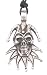 Joker Skull Jester Hat Pewter Pendant Necklace