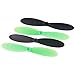 Hubsan X4 H107C RC Quadcopter Spare Parts H107-A36 Rotor Propellers Blades Black and Green (5 Sets)