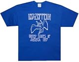 LED ZEPPELIN - US 77 - Royal Blue T-shirt