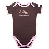 Hudson Baby Organic Touched By Nature Bodysuit, Brown-Blossom, 3-6 Months