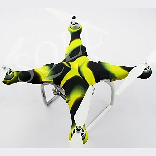 Silicone Protect Case Cover for DJI Phantom 3 Drone (Yellow/Black)