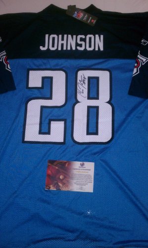 Chris Johnson Signed Tennessee Titans Football Jersey