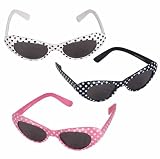 56119 1950's Cats Eye Polka Dot Sunglasses
