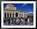 Crowd in Republic Square Outside Armenian History Museum and National Art Gallery, Yerevan, Armenia Styles Framed Art Poster Print by Bill Wassman, 49x39