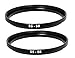 (2 Packs) 55-58MM Step-Up Ring Adapter, 55mm to 58mm Step Up Filter Ring, 55mm Male 58mm Female Stepping Up Ring for DSLR Camera Lens and ND UV CPL Infrared Filters
