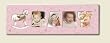 Wood Scrapbook Photo Frame ~ Baby - pink~ 8 inch by 24 inch ~ code 514