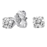 14k White Gold Diamond Stud Earrings (0.40 cttw, J-K Color, I2-I3 Clarity)