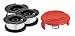 Black & Decker 3 Pack of AF100 Trimmer Line Spools and RC100 Cap