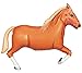 1 X Tan Horse 43 Inch Huge Super Shaped Mylar Balloon