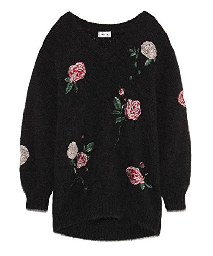 (フレイ アイディー)FRAY I.D フラワー刺繍ニット