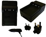 Sigma-Accessories : Replacement Mains + Car Battery Charger For Panasonic DMW-BCG10e / BCG10e For Lumix DMC-TZ6 DMC-TZ7 DMC-TZ8 DMC-TZ10 DMC-ZR1 DMC-ZS1 DMC-ZS3 DMC-ZX1 DMC-ZX3 (Updated Firmware - V1.1 1.2 1.3 1.4)