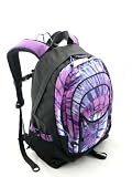 Airbak Groovy Purple Tie-dyed Laptop Backpack