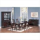 Anderson 7 Piece Dining Table Set in Deco Cherry