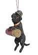 Black Labrador Retriever With Shotgun Shell Christmas Ornament #90303-2
