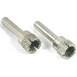 2 Diamond Hole Saws Metal Lapidary Cutting fits Dremel
