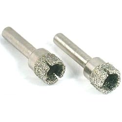 2 Diamond Hole Saws Metal Lapidary Cutting fits Dremel