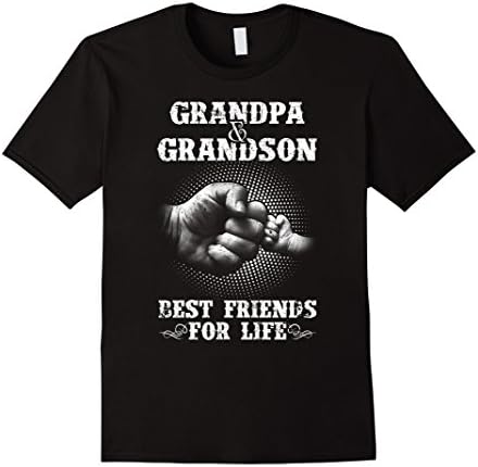 Men's Grandpa and Grandson Best Friends For Life Shirt XL Black