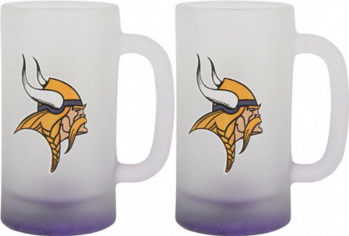 Minnesota Vikings Frosted Mug (16-Ounce, Set of 2)