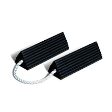 Roadblock RC5524-P Rubber Triangular Wheel Chock, Black, 24" Length, 5" Width, 4.33" Height (Pair)
