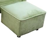 Angel Song Heaven Sent Pistachio Faux Suede Contemporary Child Ottoman
