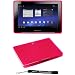Pink - Smooth Durable Protective TPU Silicone Gel Skin Cover Case with Full Diamond Texture Design for BlackBerry PlayBook 4G Tablet