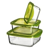 Luminarc 923323 Vorratsdosenset quadratisch 3-teilig Keep mit je 1 Vorratsdose 36 cl, 1 Vorratsdose 72 cl und 1 Vorratsdose 117 clvon "Luminarc"