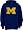 Michigan Wolverines Goalie Hooded Sweatshirt - Medium