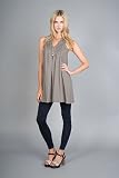 Organic Sleveless Mocha Dresses by Trinity