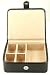 Regal Collection Jewellery Box 808342 Oblong Black Leather with 5 Compartments
