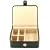 Regal Collection Jewellery Box 808342 Oblong Black Leather with 5 Compartments