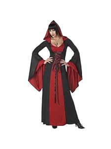 Red and Black Deluxe Hooded Robe