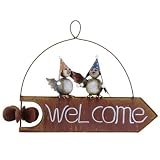 ブリキシリーズ ウォールオーナメントWELCOME とり 4603