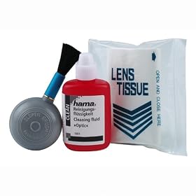 Hama - Kit de nettoyage pinceau soufflant, papier et liquide optique