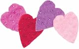 Feltworks Beaded Hearts-4/Pkg