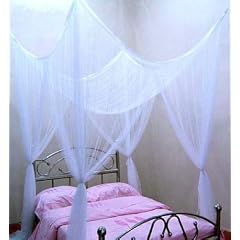 Bettdekoration Netz in wei� 170x190 cm