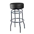 Round Top Barstool (Set of 2) - Black By Walker Edison