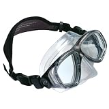 New Oceanic Ion 4 Scuba Diving & Snorkeling Mask with Neoprene Comfort Strap (Titanium) - Optional Prescription Lens are Available