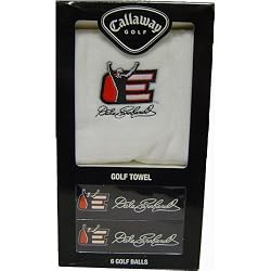 Dale Earnhardt NASCAR Team Logo'd Golf Balls (6) and Embroidered Trifold Golf Towel by Callaway Golf