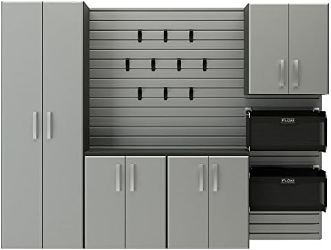 6' H x 8' W x 1.5' D 5 Piece Cabinet Starter Set Finish: Silver