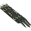 Wide Black Leather Cuff Wrist Watch Band Rock & Roll